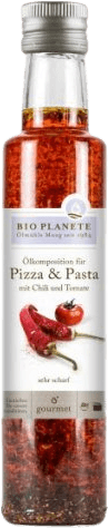 Tomaten-Chilli Pizza-Öl, Ölmühle Moog | bio, vegan | 250 ml