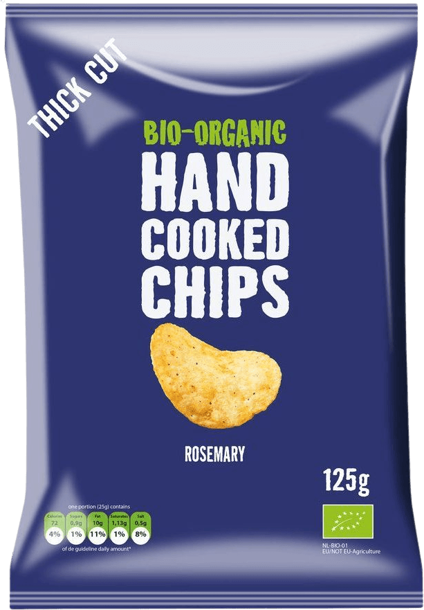 Handcooked Chips Rosemary | Bio-Organic | bio, vegan, glutenfrei, laktosefrei | 125g
