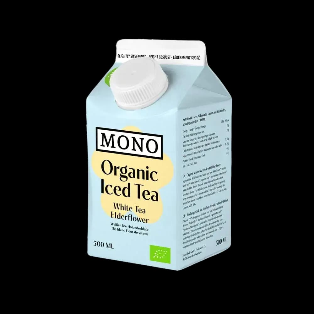 Zuckerfreier Eistee "Holunderblüte" | Mono | bio, vegan | 500 ml
