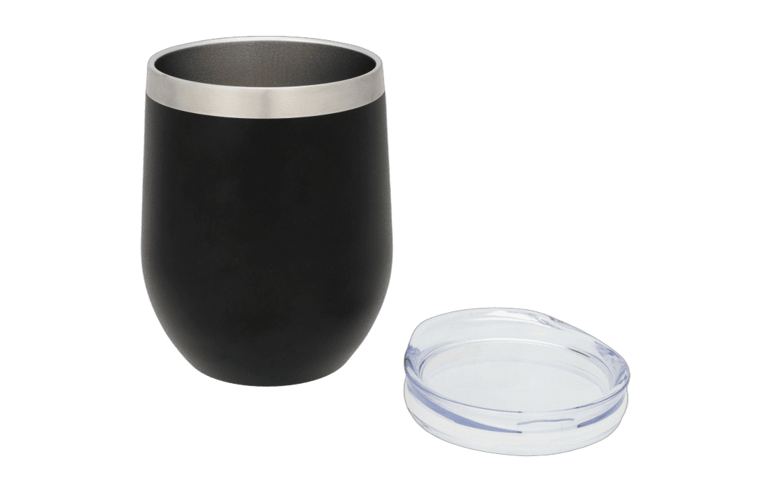 Moderner Thermobecher in schwarz | 350ml