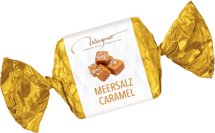 Hochwertiger Praliné Happen "Meersalz Karamell" | Wagner | 25g