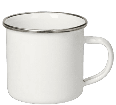Emaille-Becher bedruckbar 8 x Ø: 8,7 cm