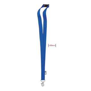 LANY RPET Lanyard RPET 20mm l königsblau