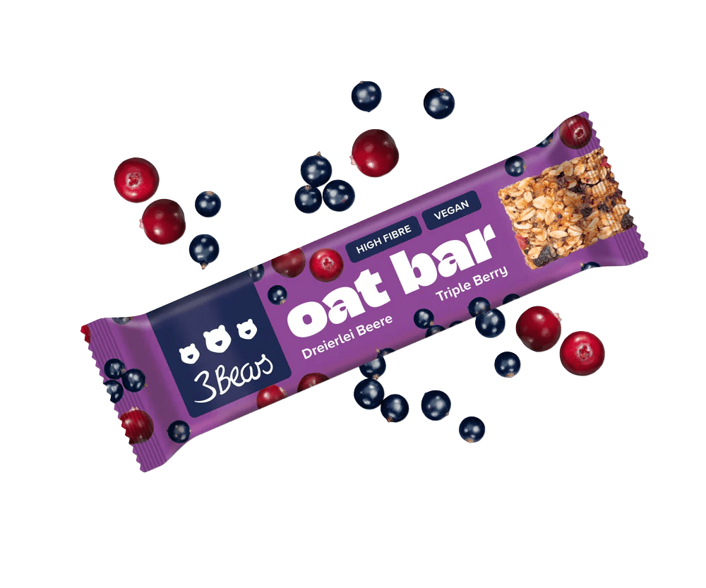 Oat Bar Dreierlei Beere | 3Bears | vegan | 45 g