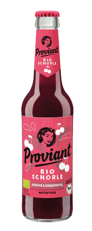 Kirsch-Granatapfel-Schorle | Proviant | bio, vegan, glutenfrei, laktosefrei | 330 ml