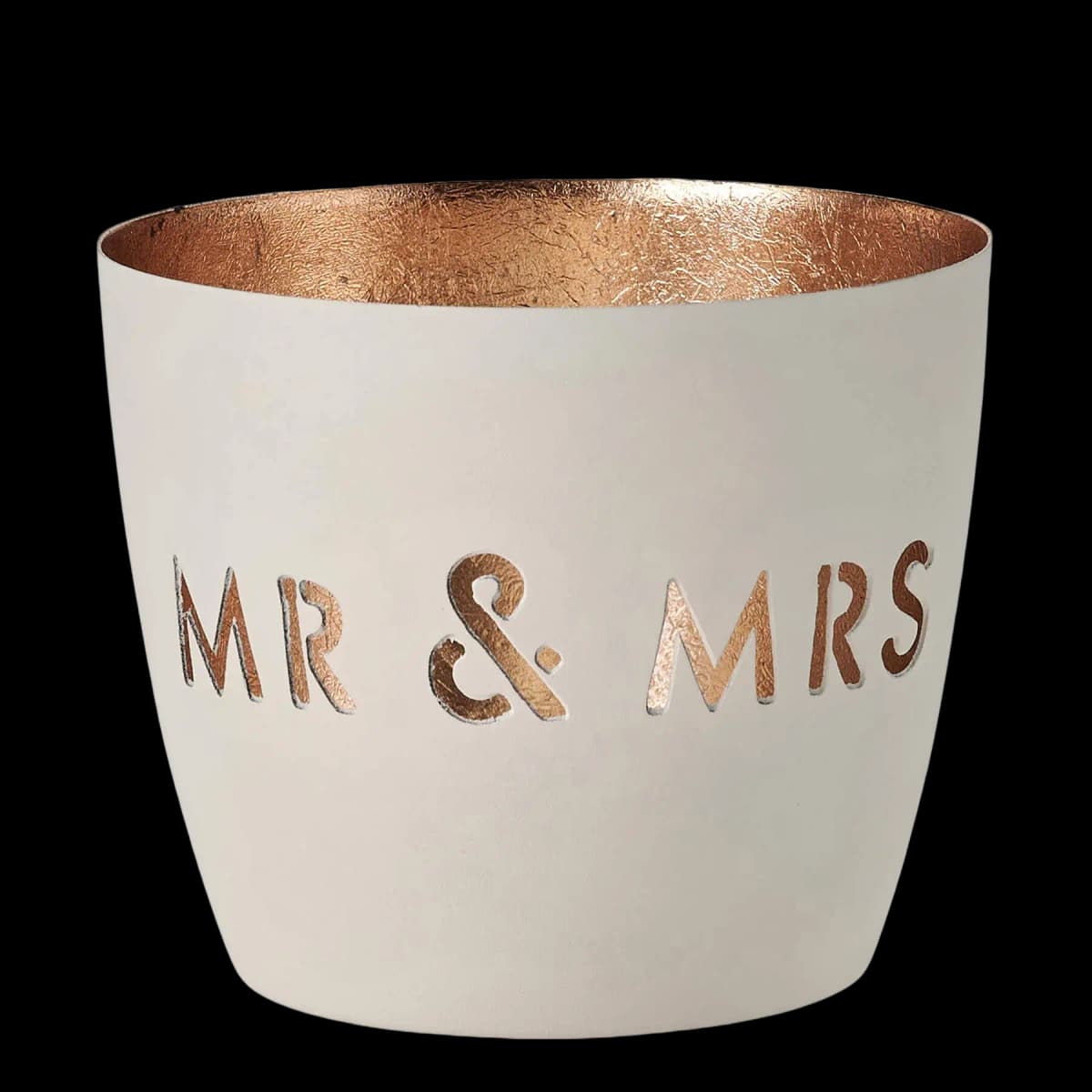 Windlicht "Mr & Mrs" l 8,5 x 10 cm