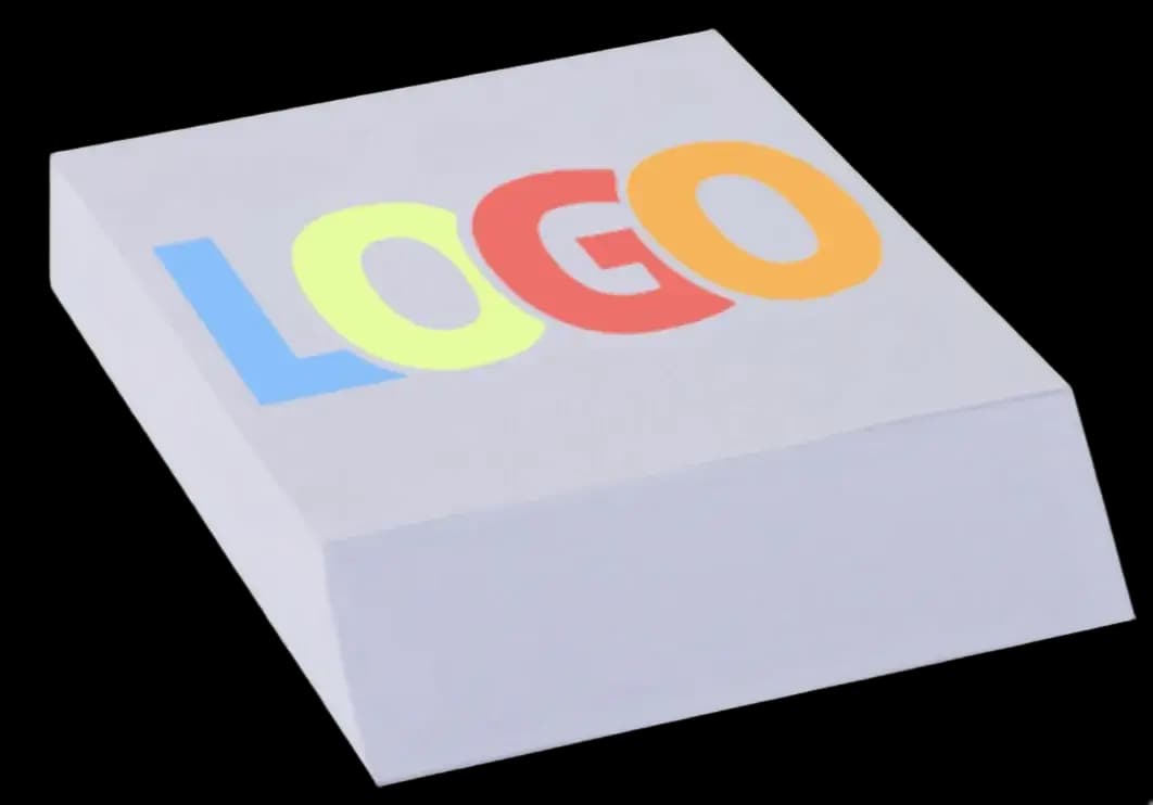 Post it | Haftnotizen weiß | mit Werbeanbringung | 50 Blatt | 20 g