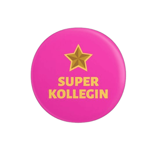 Ansteckbutton "Super Kollegin" l ø 37 mm
