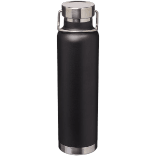 Thor 650 ml Kupfer-Vakuum Isolier-Sportflasche l schwarz