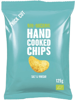 Handcooked Chips Salt & Vinegar | Bio-Organic | bio, glutenfrei, laktosefrei | 125g