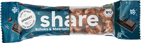 Nussriegel Schoko & Meersalz | Share | bio, vegan | 35g