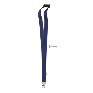 LANY RPET Lanyard RPET 20mm l blau