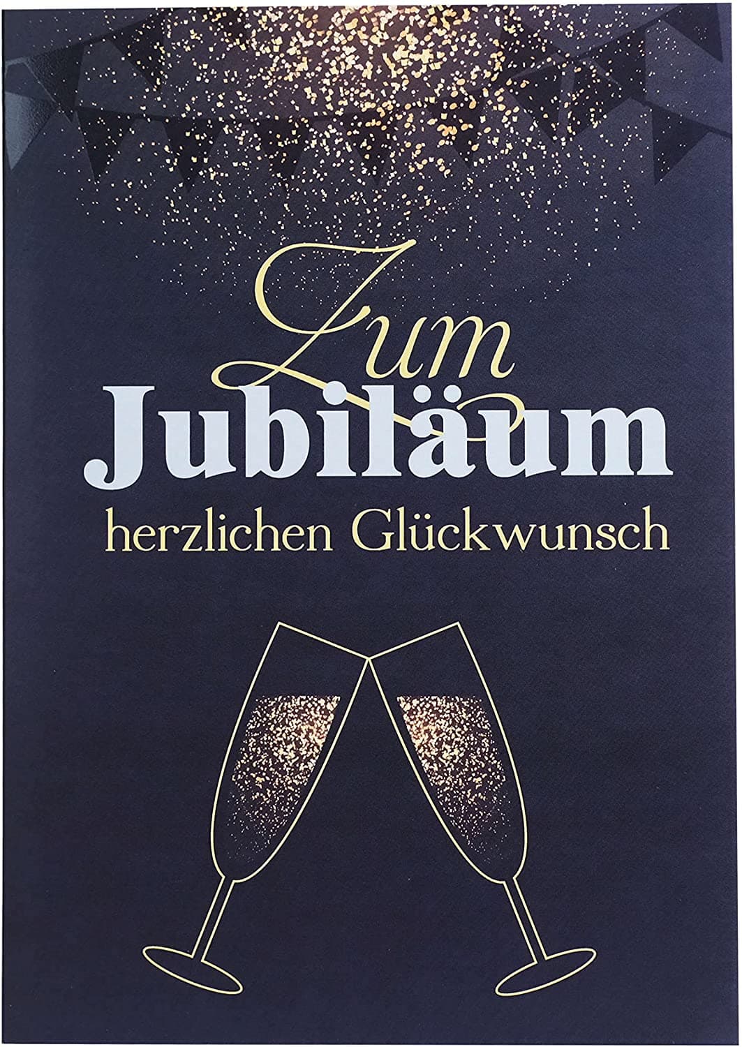 Karte "Jubiläum" | Elegant Dark