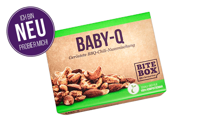 Geröstete BBQ-Chili-Nussmischung l Baby-Q l BiteBox l vegan l 55 g