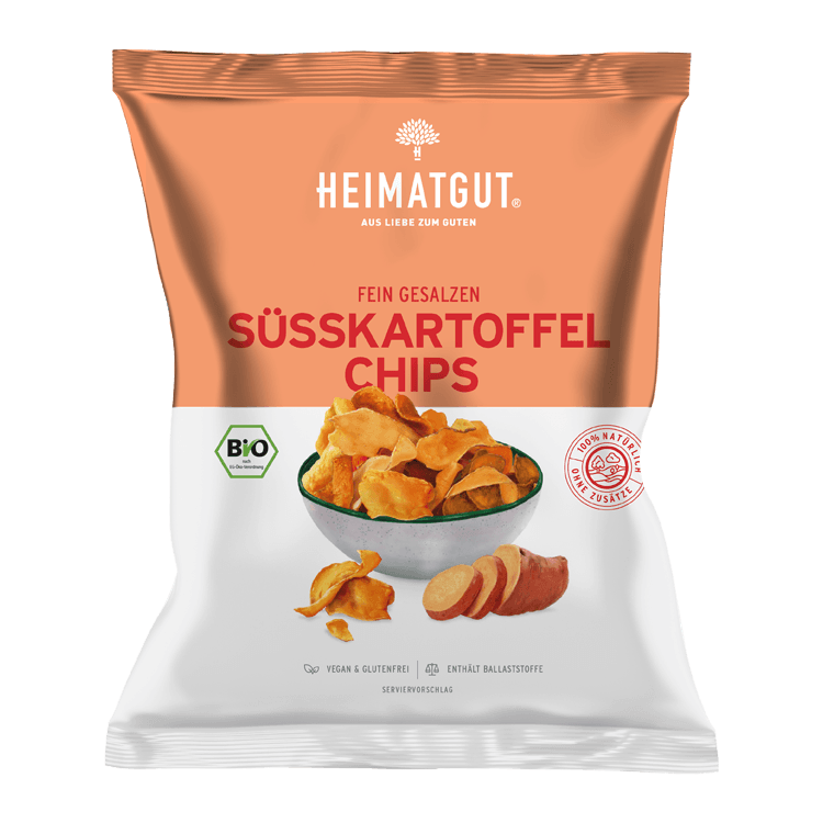Süßkartoffelchips | Bio | Heimatgut | 100g