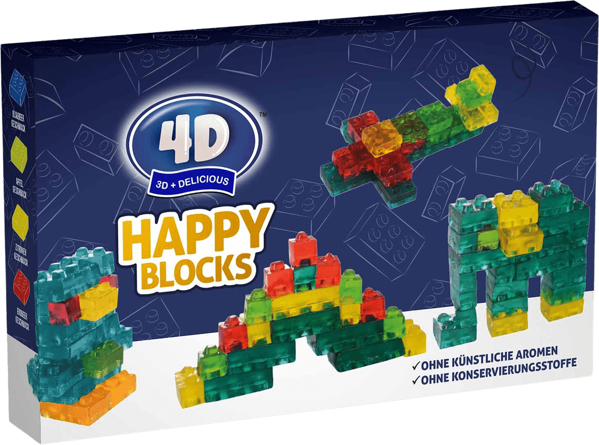 4D Fruchtgummi "Bausteine" | Happy Blocks | 100g