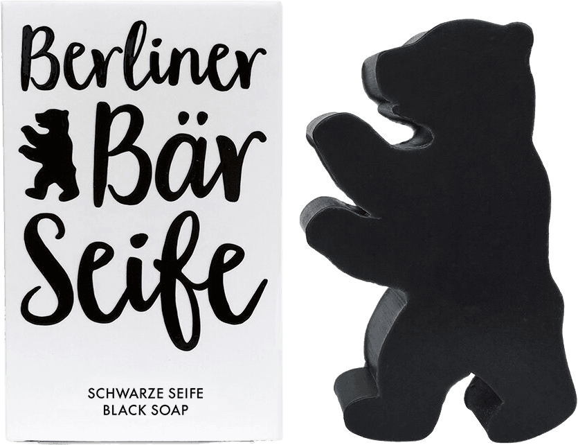 Berliner Bär Seife - schwarz | Dearsoap | vegan | 60g