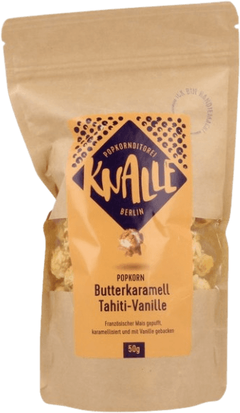 Popcorn "Butterkaramell Tahiti-Vanille" | Knalle Popcorn | vegan | 40g