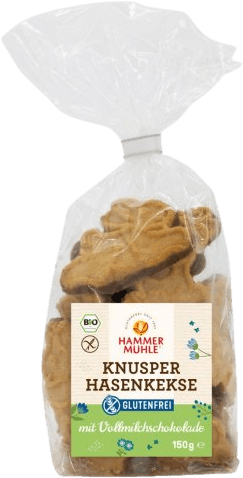 Knusper Hasenkekse | Hammermühle | bio, vegetarisch, glutenfrei | 150g