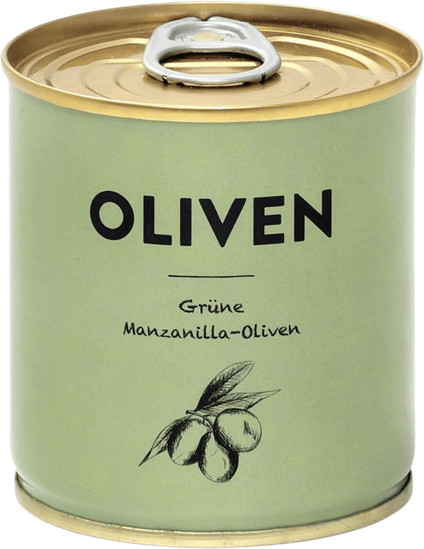 Grüne Manzanilla Oliven | Jamon | 80g