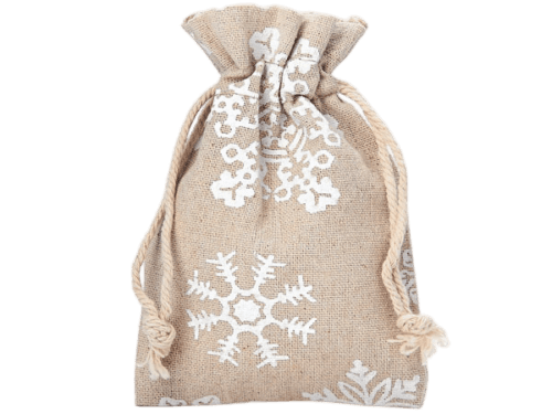 Leinensäckchen | Schneeflocken | 30x20 cm